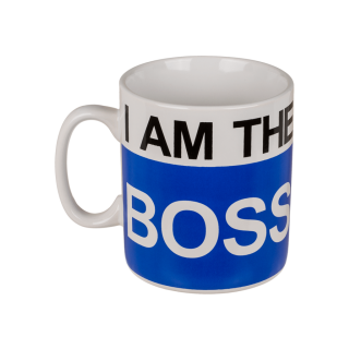 XXL Tasse "I am the Boss" aus Steingut
