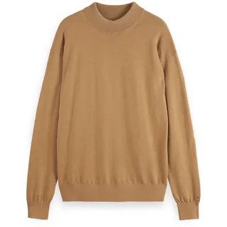 SCOTCH&SODA Herren Pullover - Core, Dropped Shoulder, Pullover, einfarbig Hellbraun M
