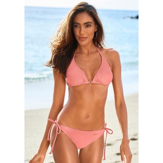 Triangel-Bikini LASCANA Gr. 34, Cup C/D, rosa (altrosa) Damen Bikini-Sets Ocean Blue