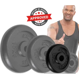 MIWEBA Hantelscheiben-Set Gusseisen HSG25 4x 2,5 kg