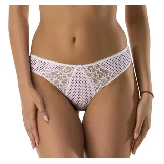 Verally Tanga Tanga im Dirndl-Design (Set, 1-St) zarte Spitze rot|weiß