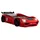 Kinderbett TURBO V2 90 x 200 cm Holz rot
