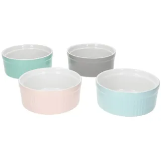MamboCat Auflaufform 4er Set Muffinform / Souffle Schale Lotti 12x5cm - 24320222, Steingut
