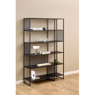 Actona Bücherregal 120 x 35 x 185 cm Schwarz