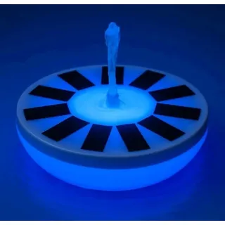 Solar Wasserspiel mit LED Pool Gartenteich Weltbild Sommer Garten Lichtzauber