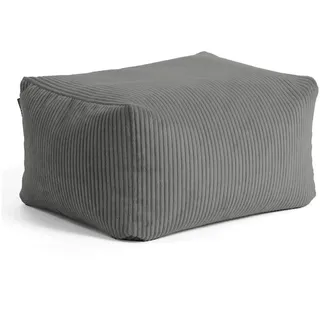 mokebo Pouf Der Ruhestifter Cord 65 x 35 x 55 cm Anthrazit