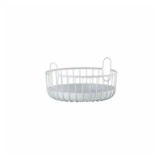 ZONE Denmark Korb Inu Aufbewahrungskorb aus Metall 22 x 22 x 8 cm grau