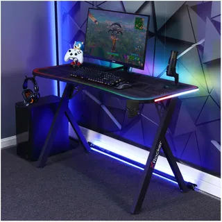 X Rocker Lumio Gaming-Tisch schwarz