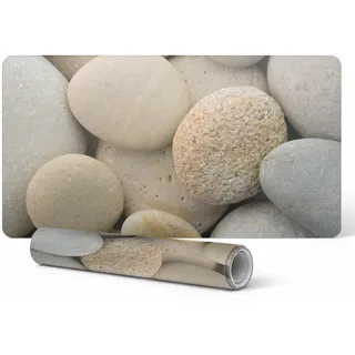 Rutschfeste Schreibtischunterlage Mit Glatter Steinoptik, 90 X 45 Cm