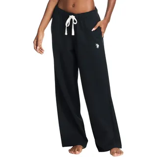 U.S. Polo Assn. Damen-Sweathose mit Taschen, French Terry, weites Bein - S