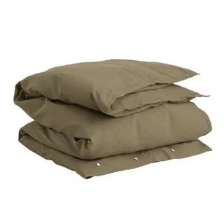 Gant Bettwäsche Gant Home Einzelbettbezug Cotton Linen Hunter Green (155x220cm)