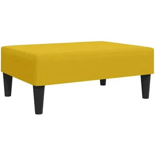 vidaXL Fußhocker Samt 77 x 55 x 31 cm Gelb