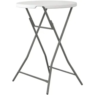 amerbox Bistrotisch Ø 80 x 110 cm Weiß