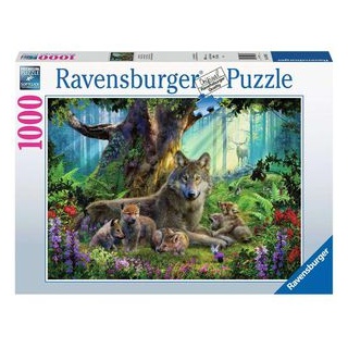 Ravensburger Puzzle 15987 Wölfe im Wald, 1000 Teile, ab 14 Jahre