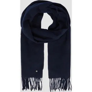 s.Oliver Hochwertiger Webschal aus reiner Wolle - blau - ONESIZE