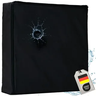 Supply24 since 2004 Orthopädisches Anti Dekubitus Gelschaum-Sitzkissen 40x40x10 cm – Made in Germany | (Schwarz, RG 85 (mittel) Wasserabweisend schwarz)