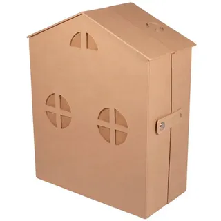 Adventskalender "Haus" aus Pappmaché, 24 x 12,4 x 30,2 cm