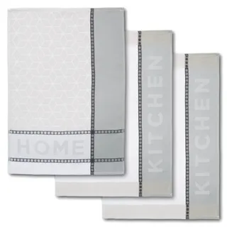 Dyckhoff Geschirrtücher Home & Kitchen taupe 50,0 x 70,0 cm, 3 St.