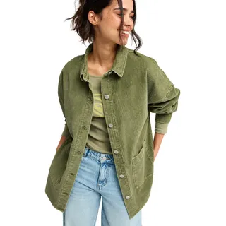 Roxy Kick Back Washed Cord Hemdjacke Winter Moss S