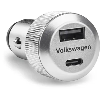 Volkswagen Adapter USB Ladeadapter USB-A USB-C geschirmt beleuchtet für 12V/24V Steckdose