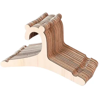 Steowsey 30 StüCke HolzbüGel für Babykleidung Natur BüGel für Baby Kleider BüGel Gestell Raum Kindergarten Dekoration für Kinder