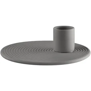 blomus Kerzenhalter NONA Kerzenhalter Pewter 3,5 cm grau