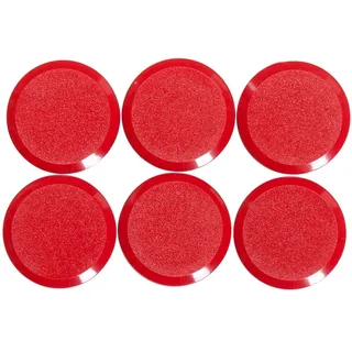 MAUL Facetterand Magnete (6 Stück) MAULpro Ø 20mm | mini Magnete aus Kunststoff | starke Magnete für Whiteboard und Magnettafel | ideal für Büro, Homeoffice und Werkstatt | Rot