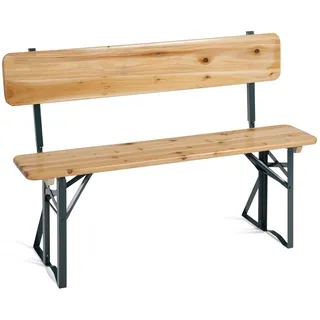 Bierbank Lehne Klappbar Campingbank Holz Bierzeltbank Klappbank Kurz Garten Bank