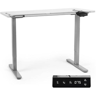 Duronic TM12 GY Schreibtisch Tischgestell | Elektrisch höhenverstellbar bis 120 cm | Gestell für Tischplatten bis 140 cm