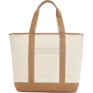 Tommy Hilfiger TH Summer Canvas Tote Shopper Canvas Brown