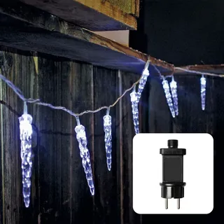 Hellum Lichtervorhang LED 11 m Weiß