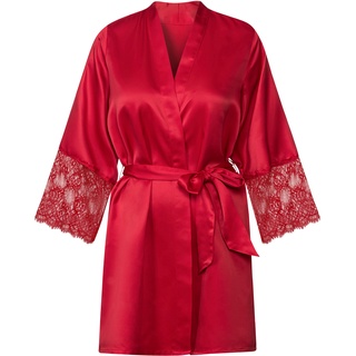 esmara® Damen Kimono Satin (S(36/38), rot)
