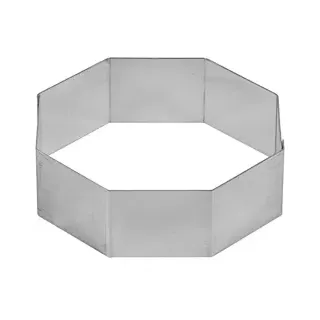 SCHNEIDER Tortenring, Achteck 155060 , Durchmesser: 160 mm, Höhe: 50 mm