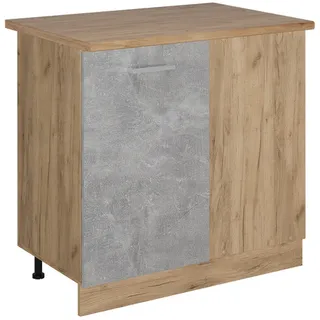 Vicco Eckunterschrank R-Line 86 x 60 x 81,6 cm Grau