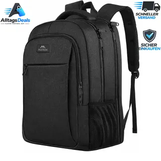 matein Laptop Rucksack 17,3 Zoll mit USB Ladeanschluss Anti Diebstahl