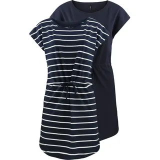 Only Damen Kleid ONLMAY S/S DRESS 2er Pack Blau Primo Stripe M