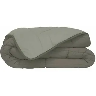 poyet motte made in france Poyet Motte, Steppdecke, zweifarbig, Polyester, Taupe/Leinen, 220 x 240 cm, Motiv, Kollektion Calgary