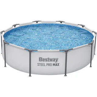 BESTWAY Steel Pro Max Frame Pool 305 x 76 cm lichtgrau