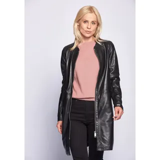 Ledermantel MAZE "4202040", Damen, Gr. M, schwarz, Obermaterial: 100% Lammleder / Futter: 100% Polyester, Mäntel