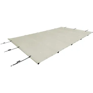 SafeDeluxe Pool-Abdeckplane Poolplane Rollschutzabdeckung Stangenabdeckung Sicherheitsabdeckung (ohne Stangen) grau 3m x 5m