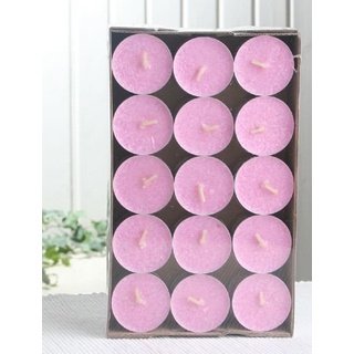 30er-Packung Bio-Teelichter/Stearin-Teelichter, rosa