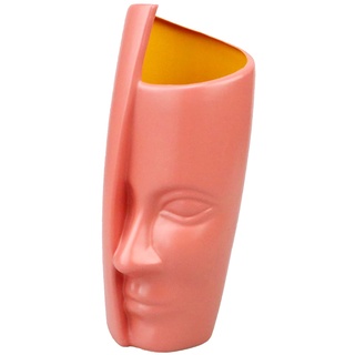 Abstrakte Gesicht Vase Pflanzer, Vase Tisch Getrocknete Vase Mittelstücke für, Party, wohnkultur, Pink Style2