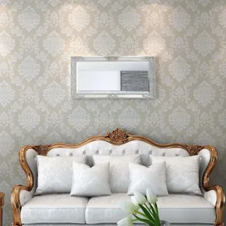 vidaXL Wandspiegel im Barock-Stil 100 x 50 cm Silber