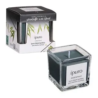 ipuro Duftkerze Black Bamboo schwarz Black Bamboo, 1 St.