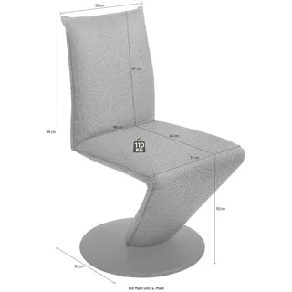 K+W Komfort & Wohnen Drehstuhl Drive Polyester gelb
