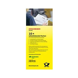 Deutsche Post Briefmarken 2,65 € Auslieferung gegen Empfangsbestätigung DE Selbstklebend 10 Stück