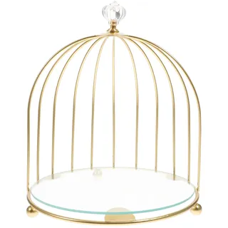 Operitacx Kuchen-Dessert-ständer Vogelkäfig-schmuck-Organizer Nachmittagstee Steht 2 Schicht Serviertabletts Dessert-Server-ständer -Organizer Glas Nachtisch Fräulein Kühlschrank