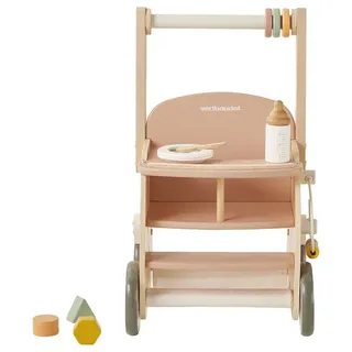 vertbaudet Lauflernwagen Lauflernwagen mit Puppensitz, Holz FSC® weiß