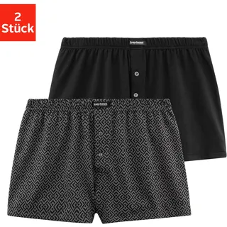 Bruno Banani Weiter Boxer schwarz/grau S 2er Pack