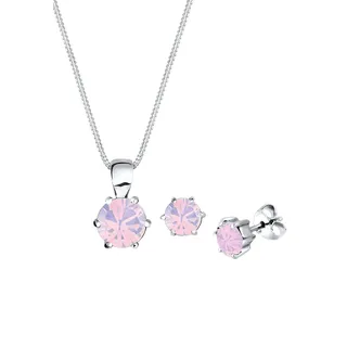 Elli Schmuckset Basic Kristalle Silber